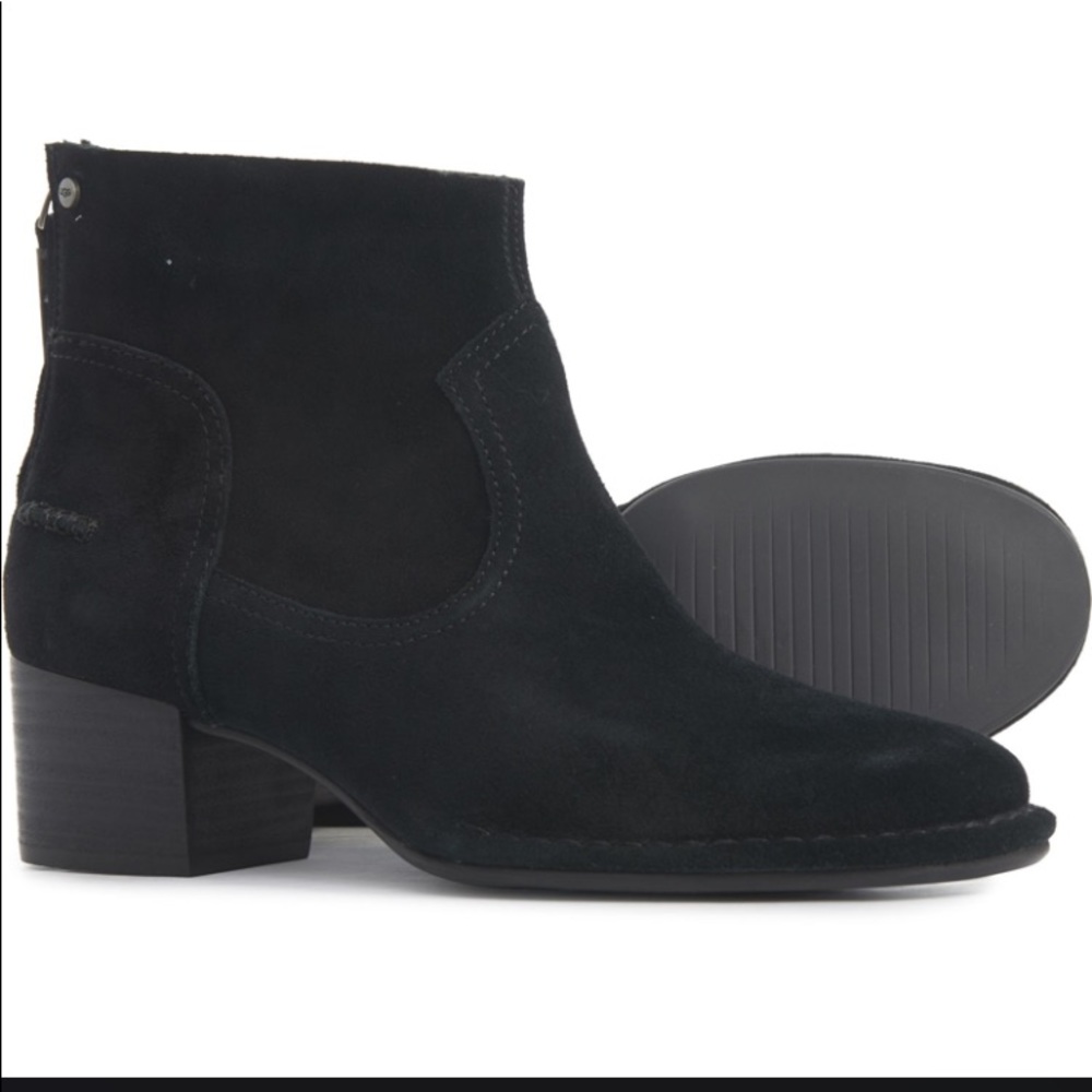 New UGG Bandara Ankle Suede Boots Black